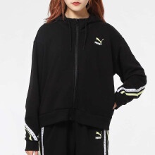 新款女子休闲抽绳拉链外套 EVIDE TRACK新款女子休闲印花拉链外套MODERN女装连帽运动服休闲串标防风衣夹克