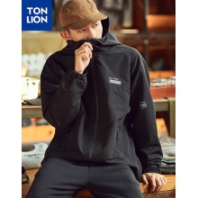 唐狮外套男连帽宽松潮流上衣休闲夹克男
