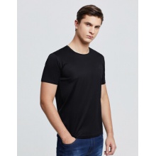 红豆（Hodo）T恤男短袖修身圆领棉全棉丝光棉清爽基础打底衫短袖T恤