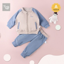 family好孩子儿童加绒套装宝宝衣服上下长裤