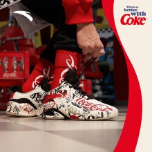 安踏可口可乐联名鞋男女情侣潮流运动鞋子男百搭户外休闲鞋